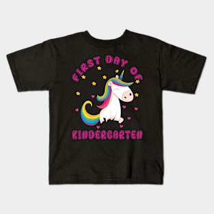 Cute Unicorn | First Day Kindergarten Kids T-Shirt